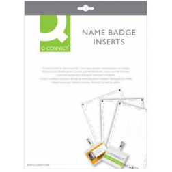 Q-Connect badge avec clip combiné 75 x 40 mm, boîte de 50 pièces