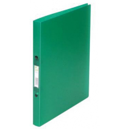 Q-CONNECT classeur à anneaux, PP, 2 anneaux, 16 mm, vert transparent