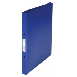 Q-CONNECT classeur à anneaux, PP, 2 anneaux, 16 mm, bleu foncé