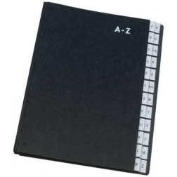 Q-CONNECT trieur, carton, ft A4, 24 compartiments, noir