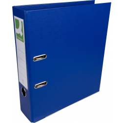Q-CONNECT classeur, pour ft A4, entièrement en PP, dos de 8 cm, bleu foncé
