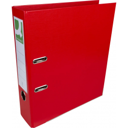 Q-CONNECT classeur, pour ft A4, entièrement en PP, dos de 8 cm, rouge