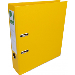 Q-CONNECT classeur, pour ft A4, entièrement en PP, dos de 8 cm, jaune