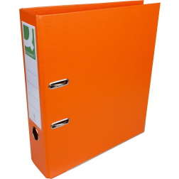Q-CONNECT classeur, pour ft A4, entièrement en PP, dos de 8 cm, orange