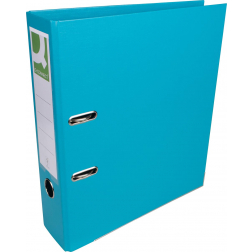 Q-CONNECT classeur, pour ft A4, entièrement en PP, dos de 8 cm, turquoise