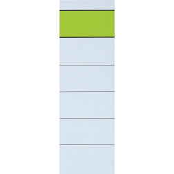 Q-CONNECT étiquettes de dos, autocollants, ft 6 x 19 cm, paquet de 10 pièces