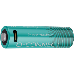 Q-CONNECT piles rechargeables USB-C AA, blister 4 pièces
