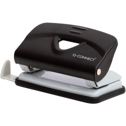 Q-CONNECT Light Duty perforateur, métal, 10 feuilles, noir