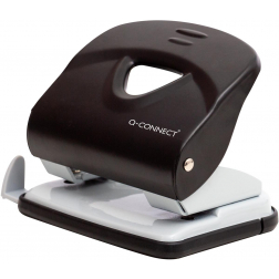 Q-CONNECT Light Duty perforateur, métal, 30 feuilles, noir