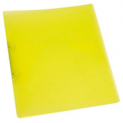 Q-CONNECT classeur à anneaux, PP, 2 anneaux, 16 mm, jaune transparent