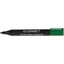 Q-CONNECT marqueurs pour tableaux de conférence, 2-3 mm, pointe ronde, avec clip, vert
