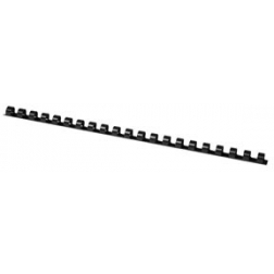 Q-CONNECT peignes 10mm 21 boucles 100 pièces noir