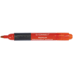 Q-CONNECT marqueur permanent premium, 3 mm, pointe ronde, rouge