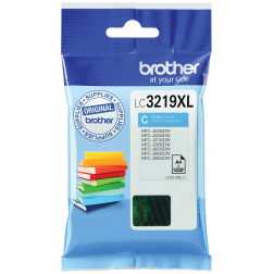 Brother cartouche d'encre, 1.500 pages, OEM LC-3219XLC, cyan