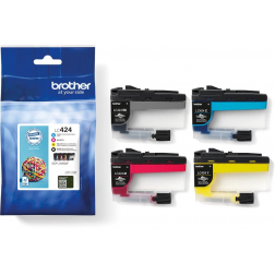 Brother cartouche d'encre, 750 pages, OEM LC-424VAL, 4 couleurs