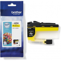 Brother cartouche d'encre, 750 pages, OEM LC-424Y, jaune