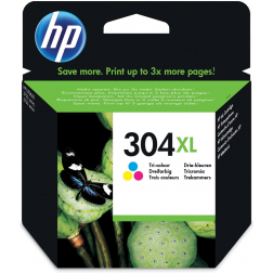 HP cartouche d'encre 304XL, 300 pages, OEM N9K07AE, 3 couleurs