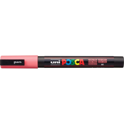 Uni POSCA marqueur peinture PC-3M, 1,5 mm, rouge corail