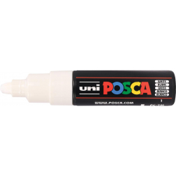 Uni POSCA marqueur peinture PC-7M, 4,5 - 5,5 mm, blanc