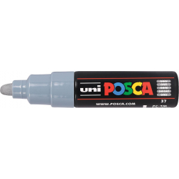 Uni POSCA marqueur peinture PC-7M, 4,5 - 5,5 mm, gris