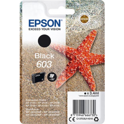 Epson cartouche d'encre 603, 150 pages, OEM C13T03U14020, noir