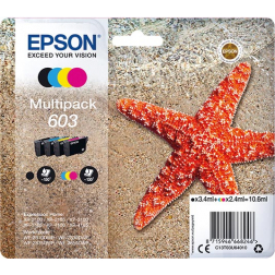 Epson cartouche d'encre 603, 130-150 pages OEM C13T03U64010, 4 couleurs