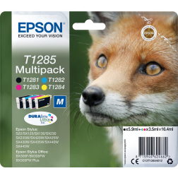 Epson cartouche d'encre T1285, 140-225 pages, OEM C13T12854012, 4 couleurs