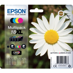 Epson cartouche d'encre 18XL, 450 pages, OEM C13T18164012, 4 couleurs