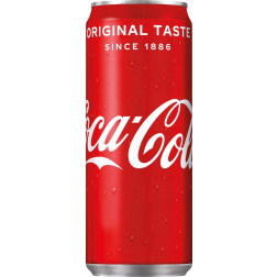 Coca-Cola boisson rafraîchissante, sleek canette de 33 cl, paquet de 24 pièces