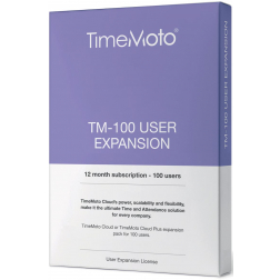 Safescan TimeMoto Cloud User Expansion paquet, 100 utilisateurs