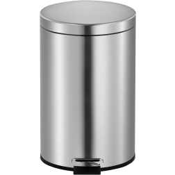 V-part poubelle à pédale 3 l, acier inoxydable mat