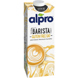 Alpro Barista lait d'avoine végétales, 1 l, paquet de 8 pièces
