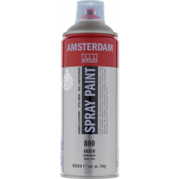 Amsterdam spray de peinture acrylique 400 ml, argent