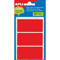 Apli étiquettes colorées en pochette rouge (2073)