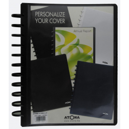 Atoma protège-documents, pour ft A4, en PP, avec 100 pochettes, personalisable