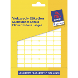 Avery Etiquettes blanches ft 16 x 9 mm (l x h), 2.646 pièces