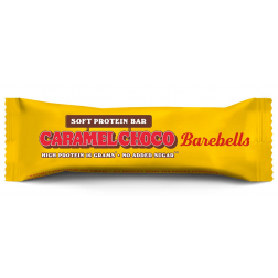 Barebells Soft Caramel Choco, barre de 55 g, paquet de 12 pièces