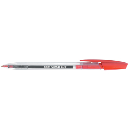Bic stylo bille Cristal Clic rouge