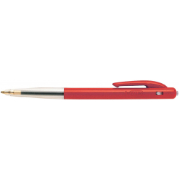 Bic stylo bille M10 Clic, 0,4 mm, pointe moyenne, rouge