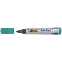 Bic marqueur permanent 2000-2300 vert, pointe ogive, largeur de trait: 1,7 mm