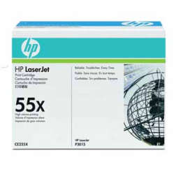 HP toner 55X, 12 500 pages, OEM CE255X, noir