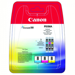 Canon Cartouche d'encre multi pack C,M,Y CLI8 - 0621B029
