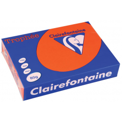 Clairefontaine Trophée Intens, papier couleur, A4, 80 g, 500 feuilles, églantine