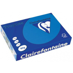 Clairefontaine Trophée Intens, papier couleur, A4, 80 g, 500 feuilles, turquoise