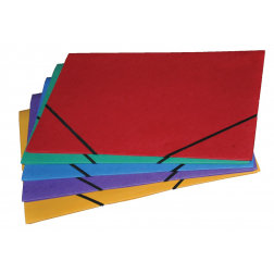 Chemise à élastiques ft 32 x 42 cm (pour ft folio), avec rabats, couleurs assorties