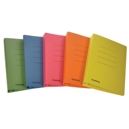 Class'ex chemise à glissière couleurs assorties, ft 18,2 x 23 cm (pour ft cahier)