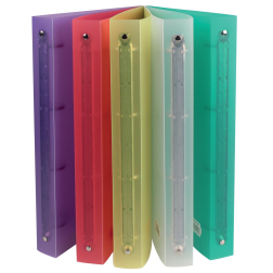 Class'ex classeur à anneaux, 4 anneaux de 26 mm, couleurs assorties transparentes