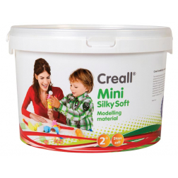 Creall pâte à modeler, pot de 1,35kg en couleurs assorties