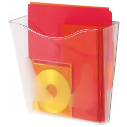 Deflecto DocuPockets trieur mural portrait, 1 compartiment, transparent