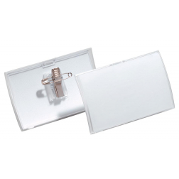 Durable badge avec combiclip Click Fold ft 54 x 90 mm